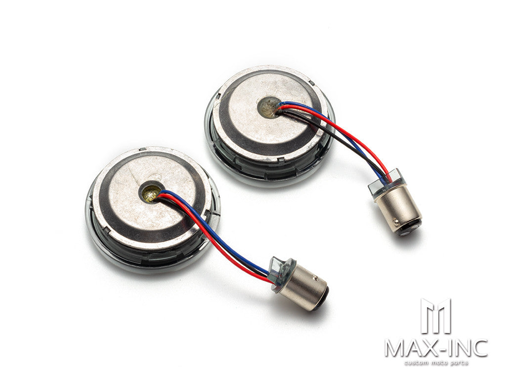 Tracer LED Rear Turn Signal Conversions Bullet Style, 1156 Single-Curcuit Red with Smoke Lens