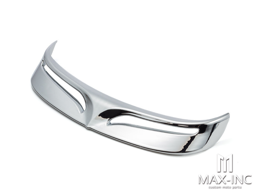 Motorcycle Chrome Rear Mud Flap Trailing Edge Cover Mudguard Flare Trim Tip for Harley 2007-2016 Flstf Softail Fatboy