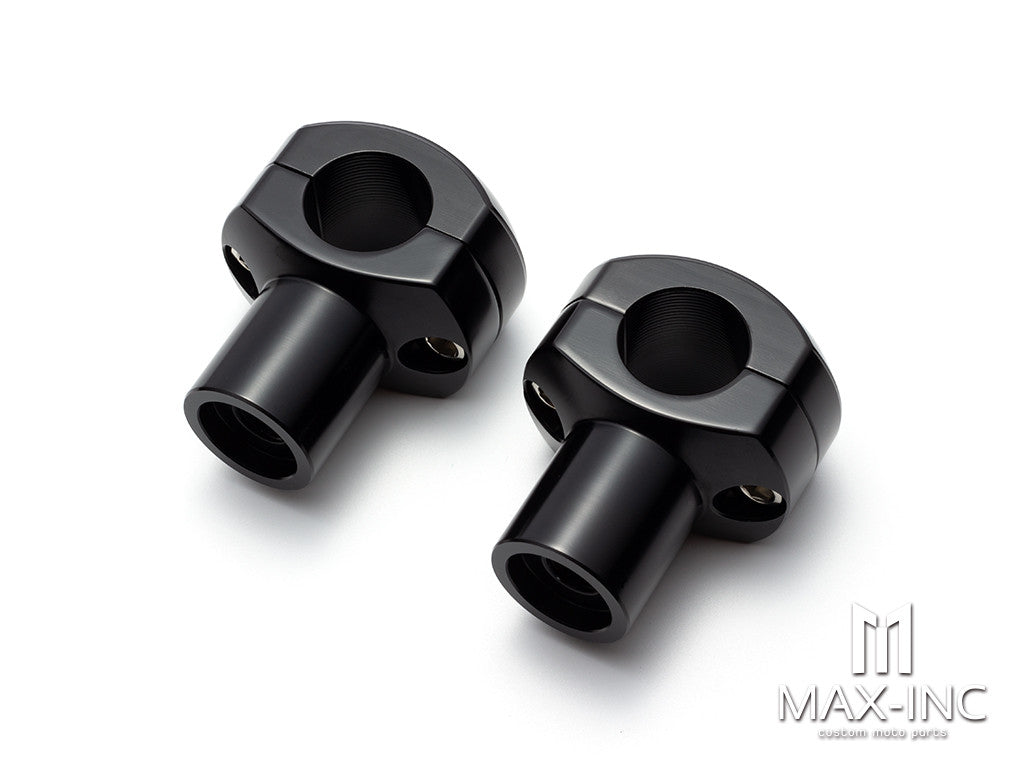 Black Cut 25MM 1" Handlebar Risers Kit Mount Clamp Handle Bar Heightening Fixed for Harley Honda Kawasaki Suzuki XL 883 1200 Steed 400 600