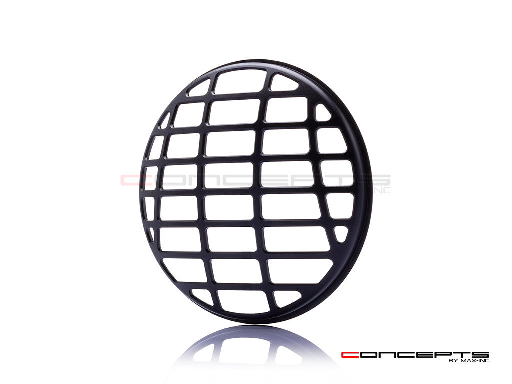 7" Futura Design Black CNC Aluminum Headlight Guard Cover