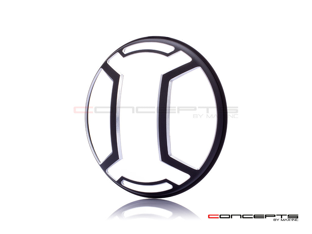5.75" Armour Design Black / Contrast CNC Aluminum Headlight Guard Cover