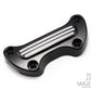 Black Cut Motorcycle CNC Handlebar Top Clamp Bar Riser Mount Cover for Harley Touring Street Glide Softail Breakout Dyna Fat Boy Sportster