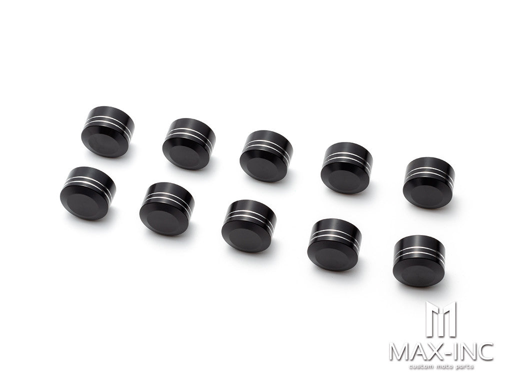Motorcycle Bolt Cover Twin Cam Engine Motor Topper Head Screw Bolts Caps for Harley Sportster 883 Heritage Softail Dyna Touring 12.5mm size: fit 11mm-14.6mm bolts