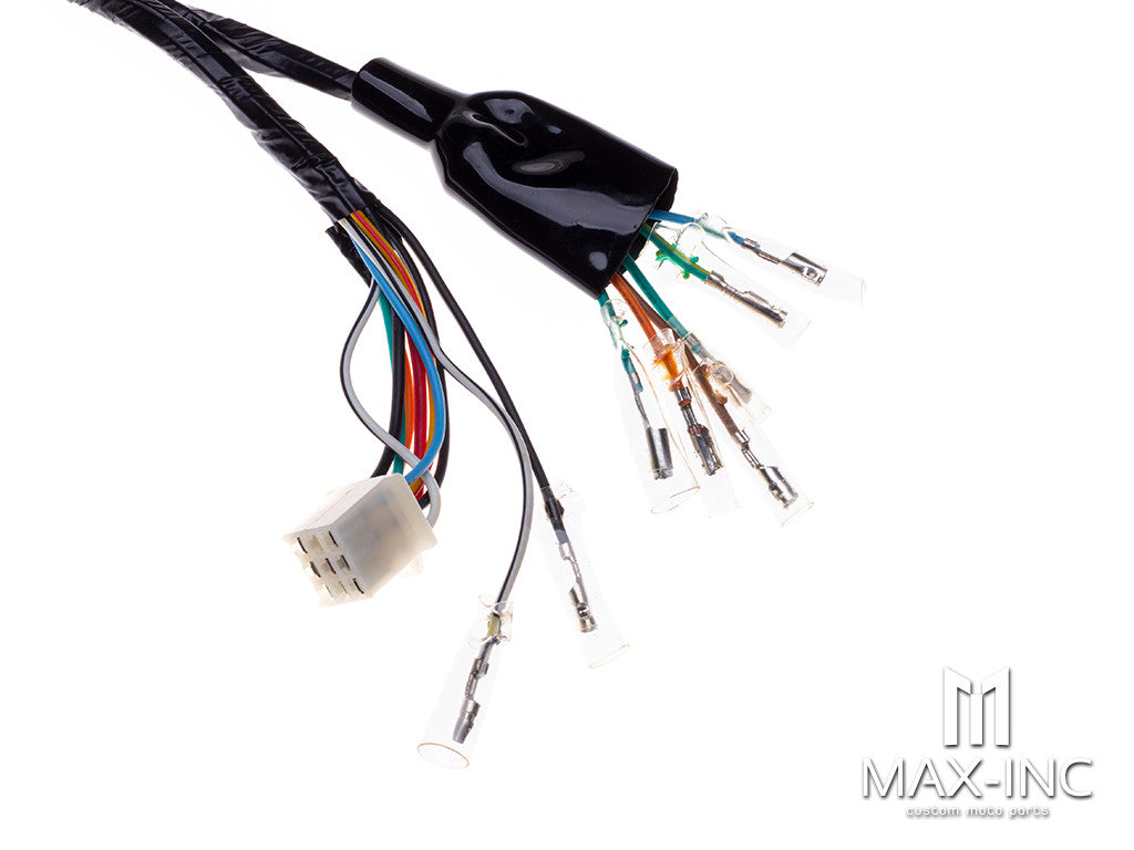 Universal Complete Motorcycle 12v Wiring Harness / Loom