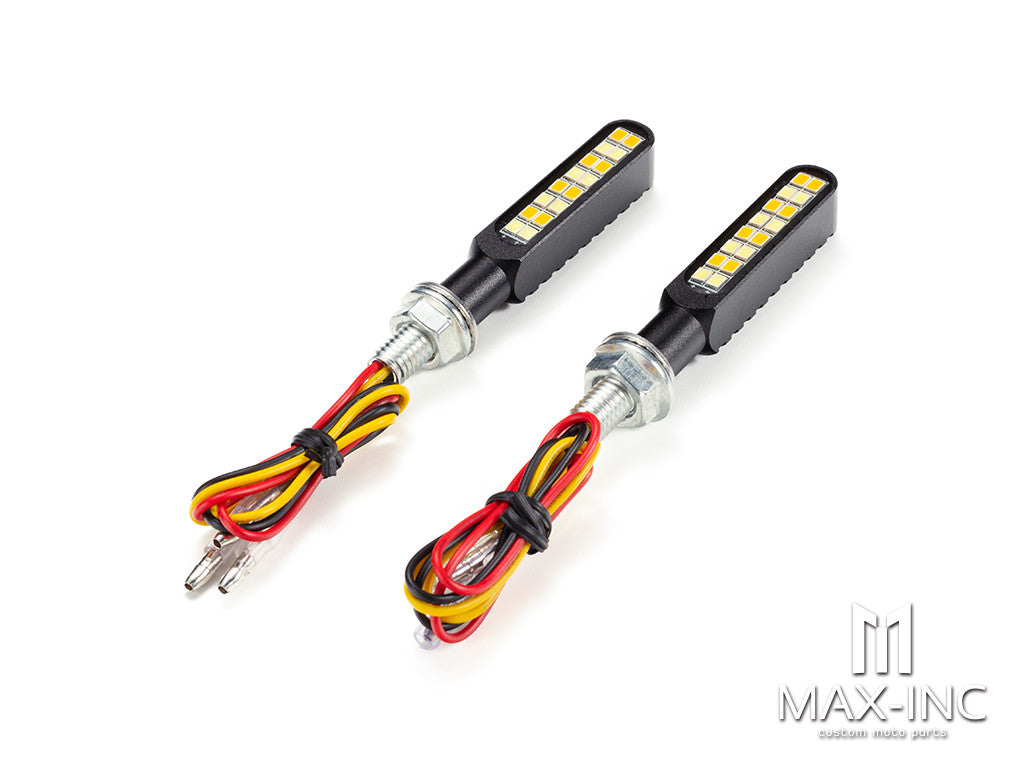 CNC Integrated Mini LED Bar with Resin Topper - Sequential Indicators / DRL (Strobe Flashing & On)
