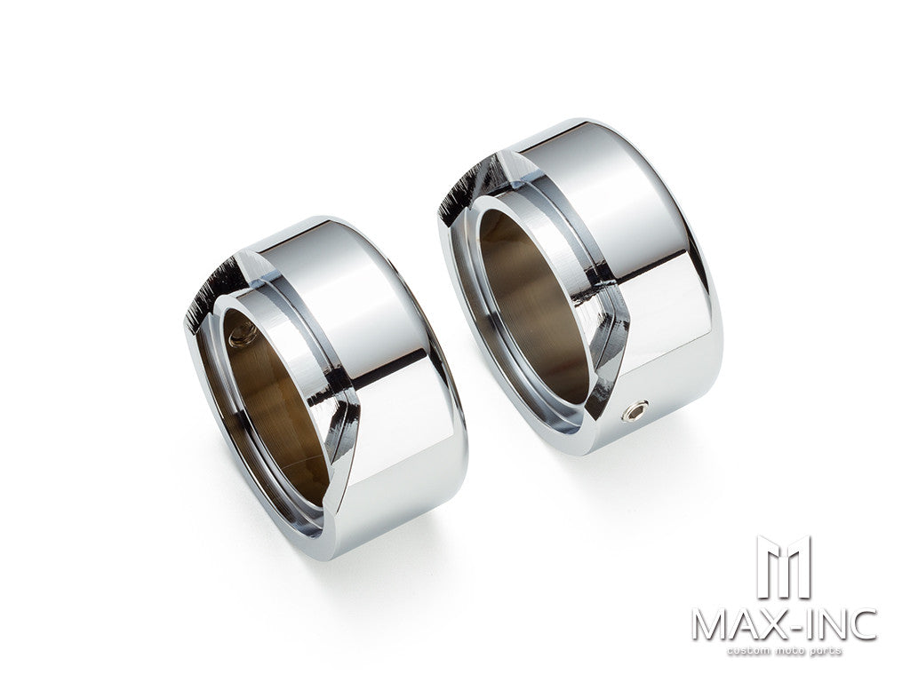 Chrome UPPER FORK CAPS Covers For Harley for Softail Breakout FXBR FXBRS