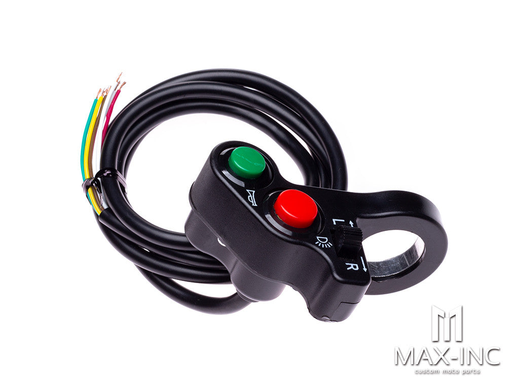 Universal Handlebar Mount Switch Combo - Headlight / Horn / Turn Signals - Fits 7/8"(22mm)