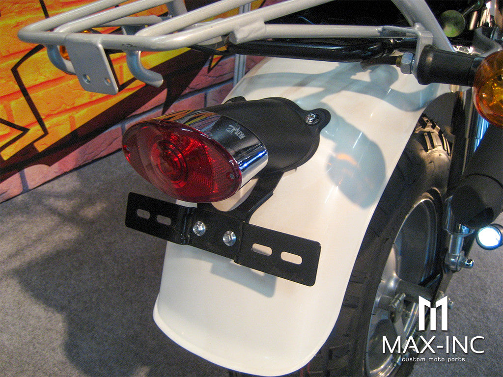Universal Custom Chrome Oval Stop / Tail Light - Bulb Type