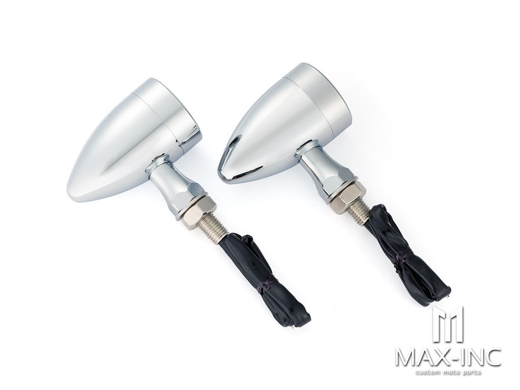 Chrome Bullet LED Integrated Turn Signals (Turn / Tail / Stop)