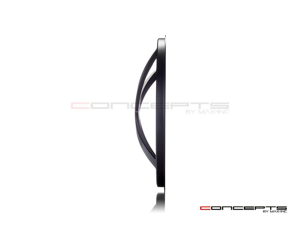 7" X-Rally Grille Design Black CNC Aluminum Headlight Guard Cover