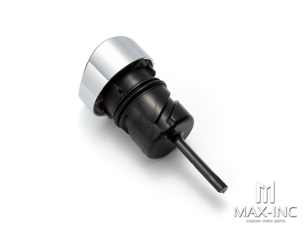Motorcycle Oil Dipstick Dip Stick Filler Tank Cap Plug Chrome For Harley Sportster XL 48 883 1200 Nightster Custom 2004-Up