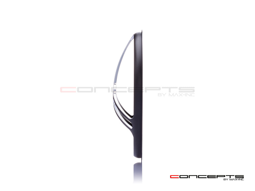 5.75" Tri-Pro Design Black / Contrast CNC Aluminum Headlight Guard Cover