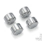 Motorcycle Front Axle Nut Covers Caps Aluminum Chrome For Harley Sportster Touring Softail Dyna VRSC Fat Bob Wide Glide