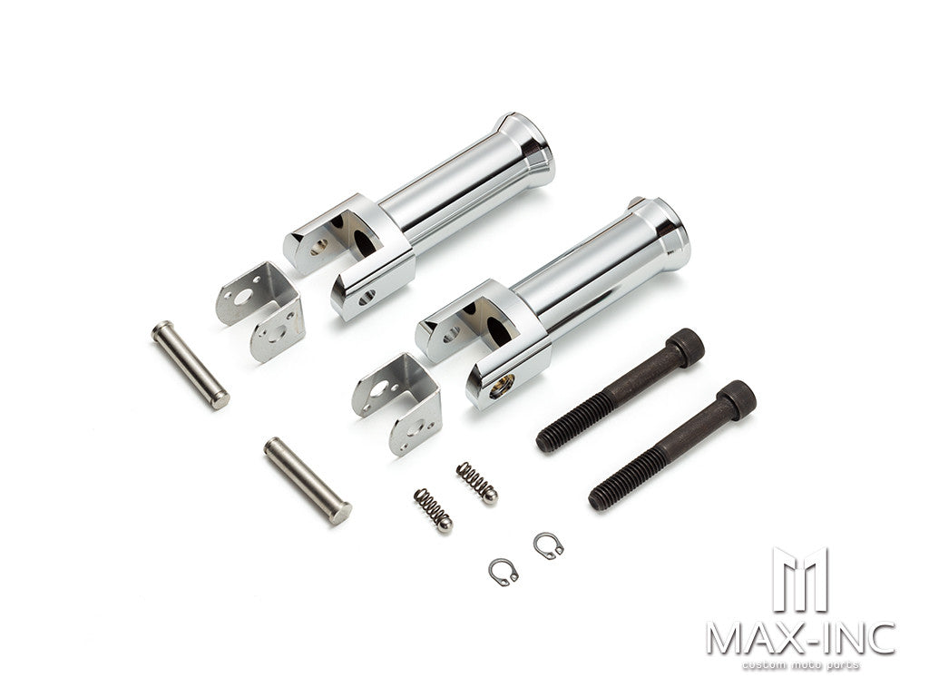 Chrome Passenger Foot Pegs Footrest Fit For Harley Street Bob FXBB 2018-2021