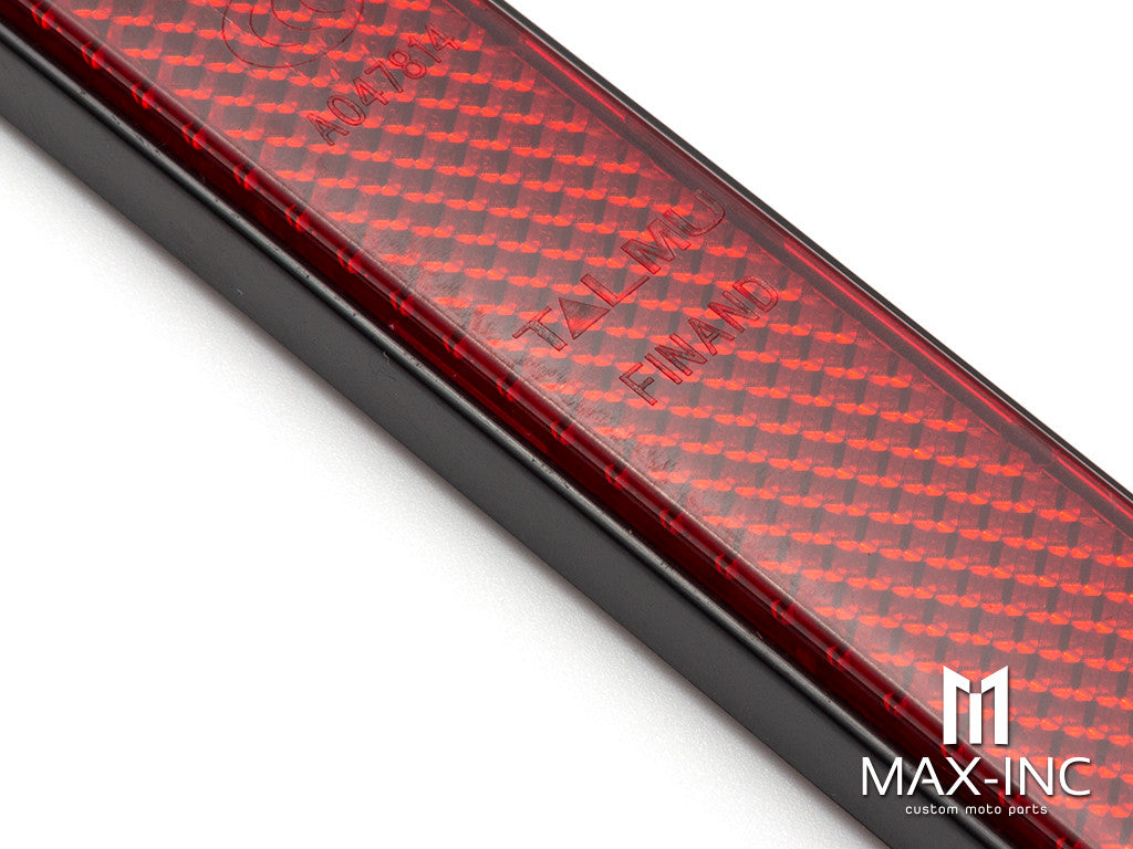 Motorcycle Front Fork Red Reflector Sticker Lower Legs Slider Safety Warning For Harley Dyna Softail Sportster 883 1200 Fatboy