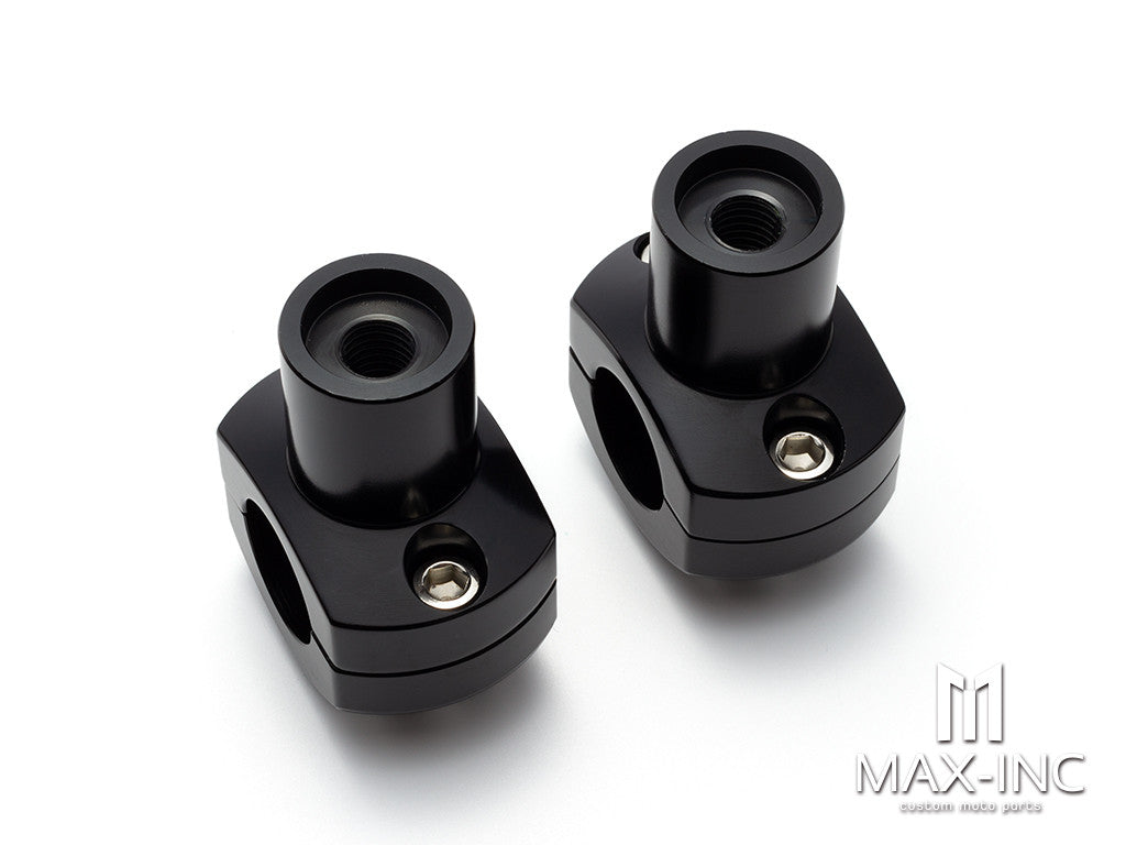 Black Cut 25MM 1" Handlebar Risers Kit Mount Clamp Handle Bar Heightening Fixed for Harley Honda Kawasaki Suzuki XL 883 1200 Steed 400 600
