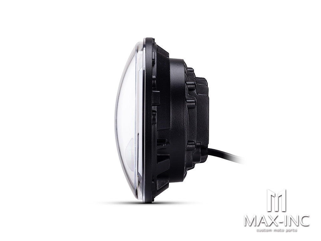 7" LED Headlight + Integrated DRL & Half Moon Turn Signals