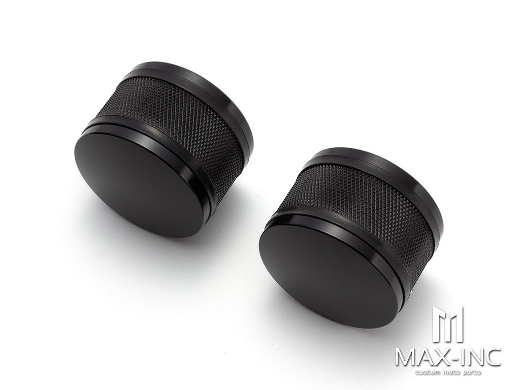 Motorcycle Front Axle Nut Covers Caps Aluminum Black For Harley Sportster Touring Softail Dyna VRSC