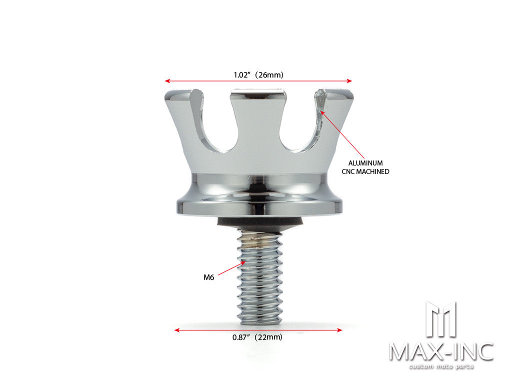 Motorcycle Chrome Seat Bolt Tab Screw For Harley Touring Road King Street Glide Softail Dyna Sportster XL Street Bob 96-19