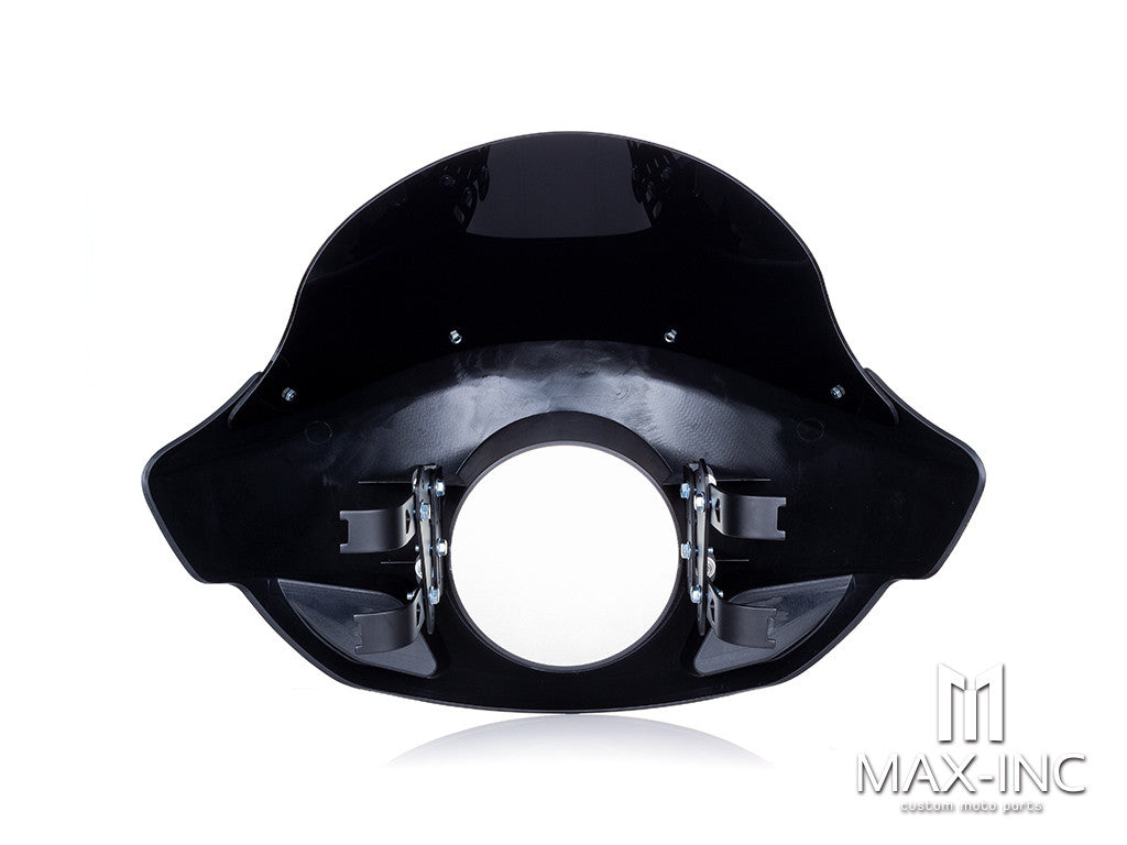 Short Black / Smoked Touring Sport Fairing Windshield - Fits Harley Dyna / Sportster