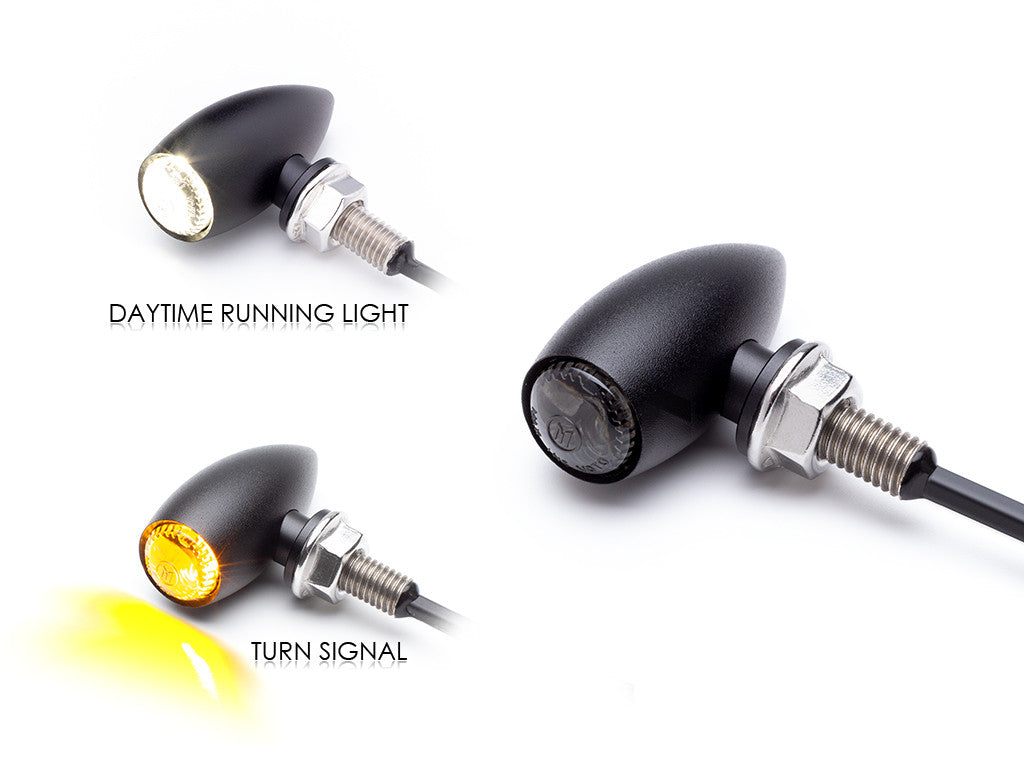 Proton Micro CNC Billet Aluminum Integrated Daytime Running Lights / Turn Signals