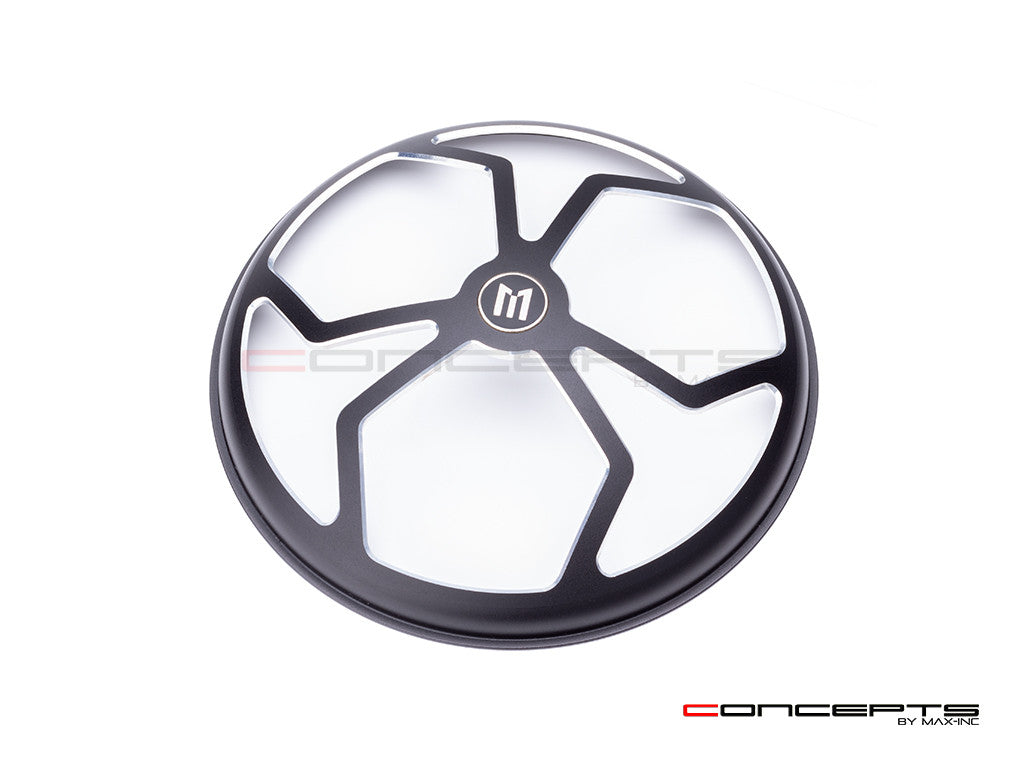 5.75" J-Rob Design Black / Contrast CNC Aluminum Headlight Guard Cover