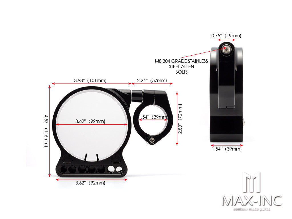 Motorcycle Instrument Speedometer Bracket Housing Side Mount Relocation Cover For Harley Sportster 883 XL 1995-2015