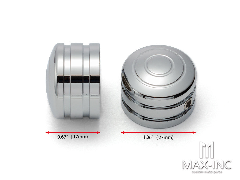 Motorcycle Front Axle Nut Covers Caps Aluminum Chrome For Harley Sportster Touring Softail Dyna VRSC Fat Bob Wide