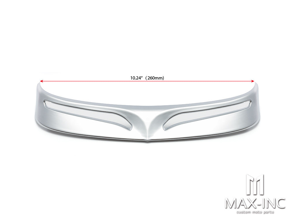 Motorcycle Chrome Rear Mud Flap Trailing Edge Cover Mudguard Flare Trim Tip for Harley 2007-2016 Flstf Softail Fatboy