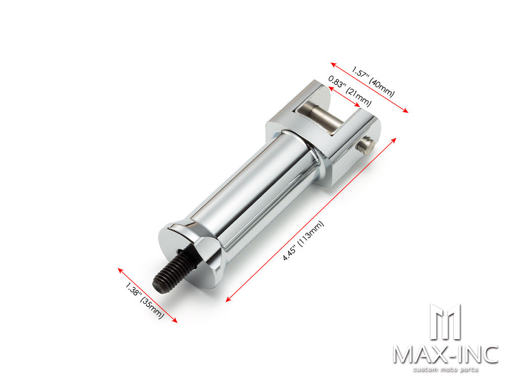 Chrome Passenger Foot Pegs Footrest Fit For Harley Street Bob FXBB 2018-2021