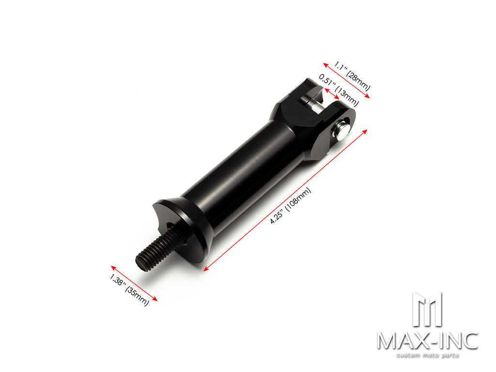 Motorcycle Passenger Foot Pegs Support Mount 2.25" Footrest Clevis Kit For Harley Softail Fatboy Heritage Softail FXST 2000-2006
