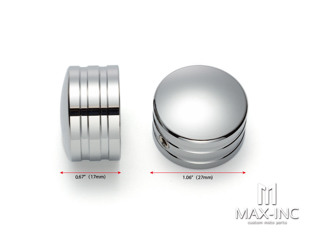 Motorcycle Front Axle Nut Covers Caps Aluminum Chrome For Harley Sportster Touring Softail Dyna VRSC Fat Bob