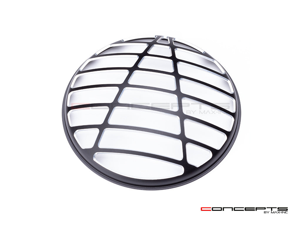 5.75" Atec Design Black / Contrast CNC Aluminum Headlight Guard Cover