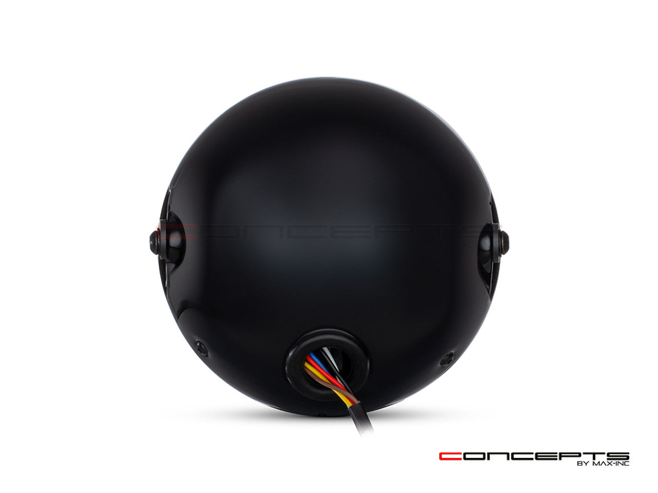 7.7 Inch Gloss Black Short Metal LED MOD Integrated Headlight - DRL + Turn Signals