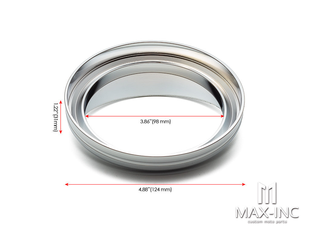 5 Inch Visor Speedometer Gauge Bezel Cover Trim Ring Fit For Harley Softail FXST