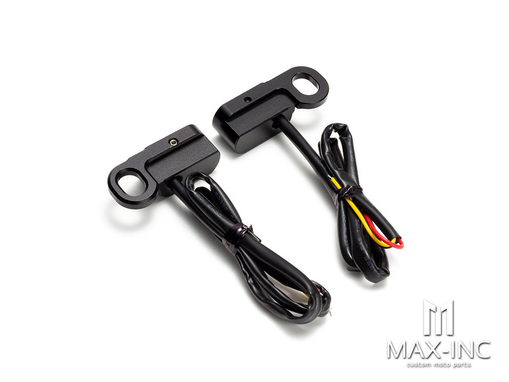 Motorcycle 12V Smoked lens LED Mini Turn Signals Indicators Running Light With E Mark For Harley Touring Street Glide 14-20 Softail 16-17