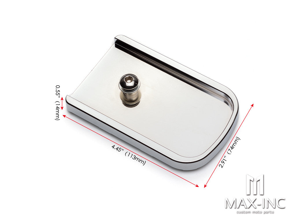 Chrome Brake Pedal Pad Cover CNC Large Foot Pegs Pads For Harley Touring Road King Electra Street Glide Softail Fat Boy Dyna FLD Trike