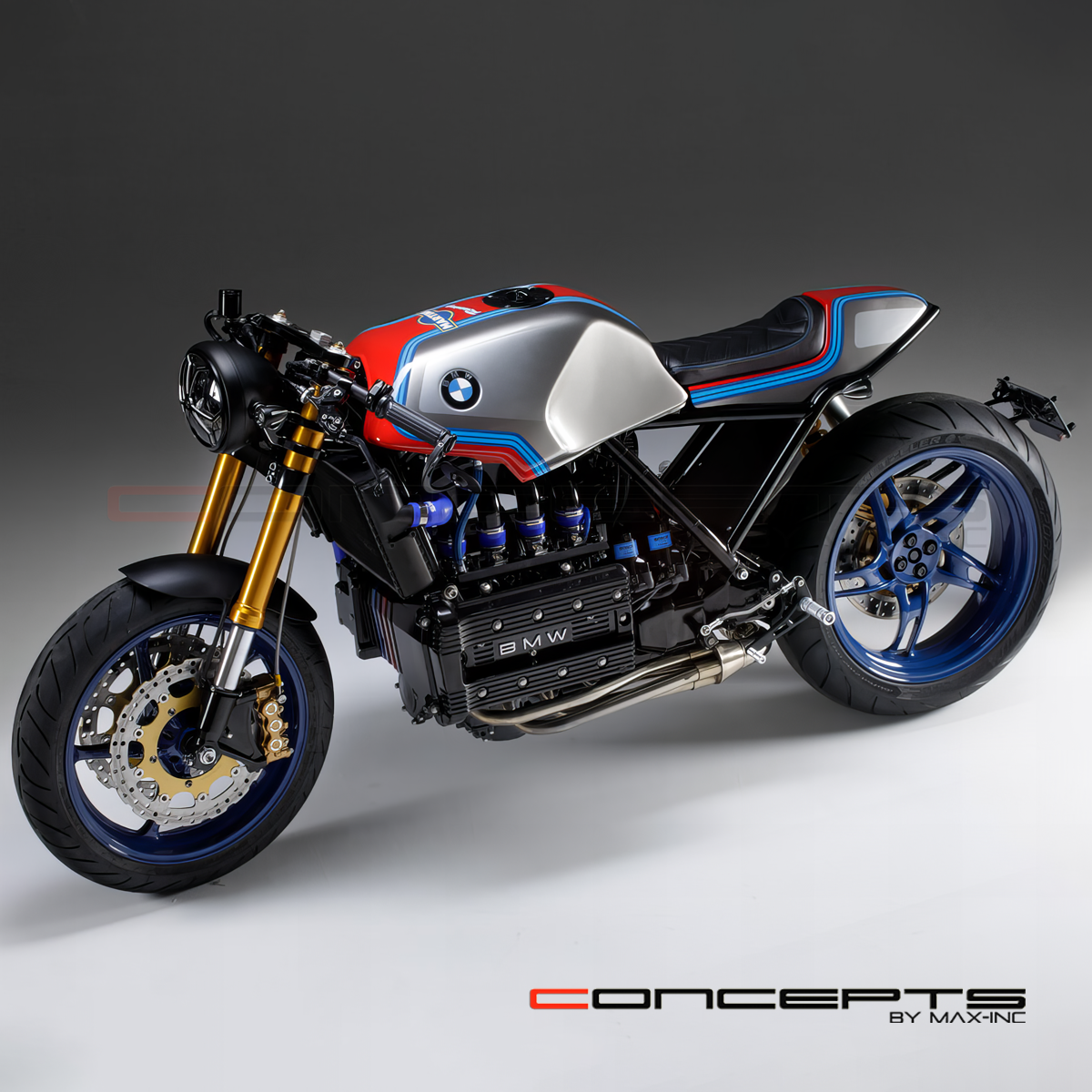 7.7" Matte Black + Contrast Multi Projector LED Headlight + Honeycomb Grill Cover-Show