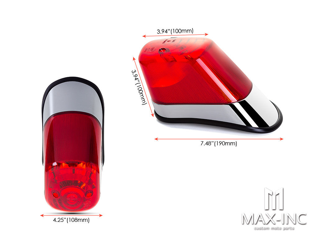 Universal Custom Chrome Stop / Tail Light - Bulb Type