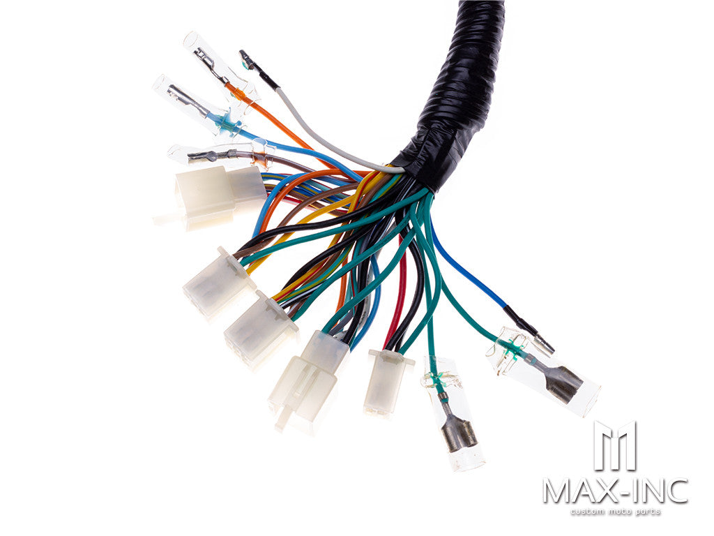 Universal Complete Motorcycle 12v Wiring Harness / Loom