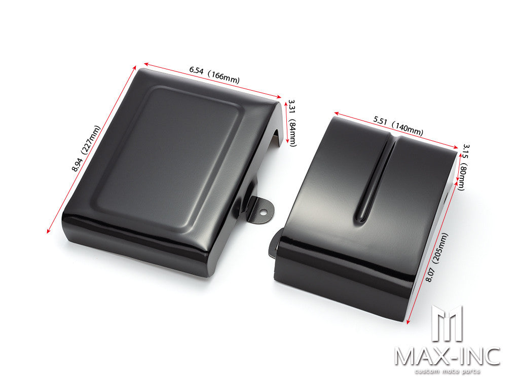 Motorcycle Battery Side Fairing Covers Cap Gloss Black/Matte Black For Harley Dyna Street Bob FXDB Low Rider FXDL FXDF FXDWG FLD