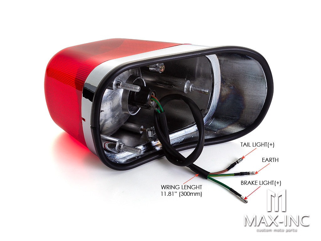Universal Custom Chrome Stop / Tail Light - Bulb Type