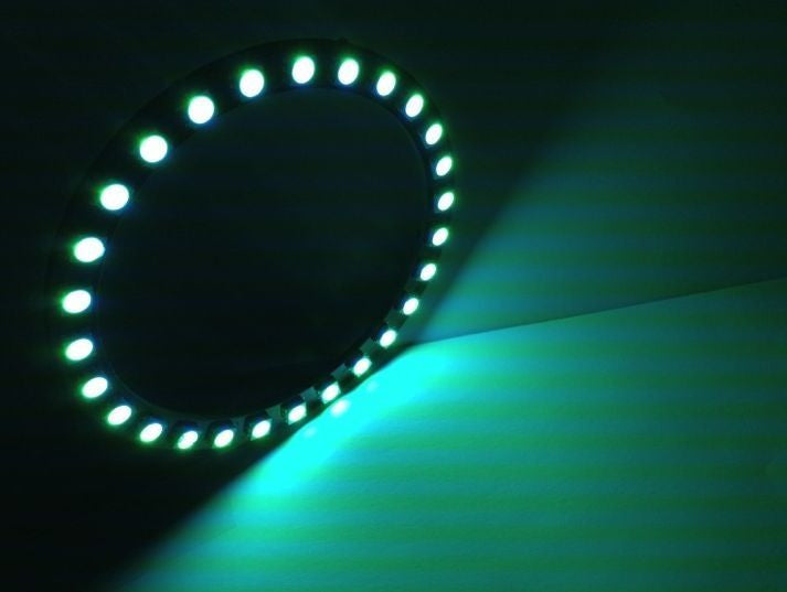Universal 8cm RGB Super Bright LED Angel Eye Halo Ring Set