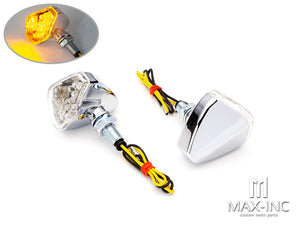 Chrome Shorty LED Turn Signals / Indicators - Emarked