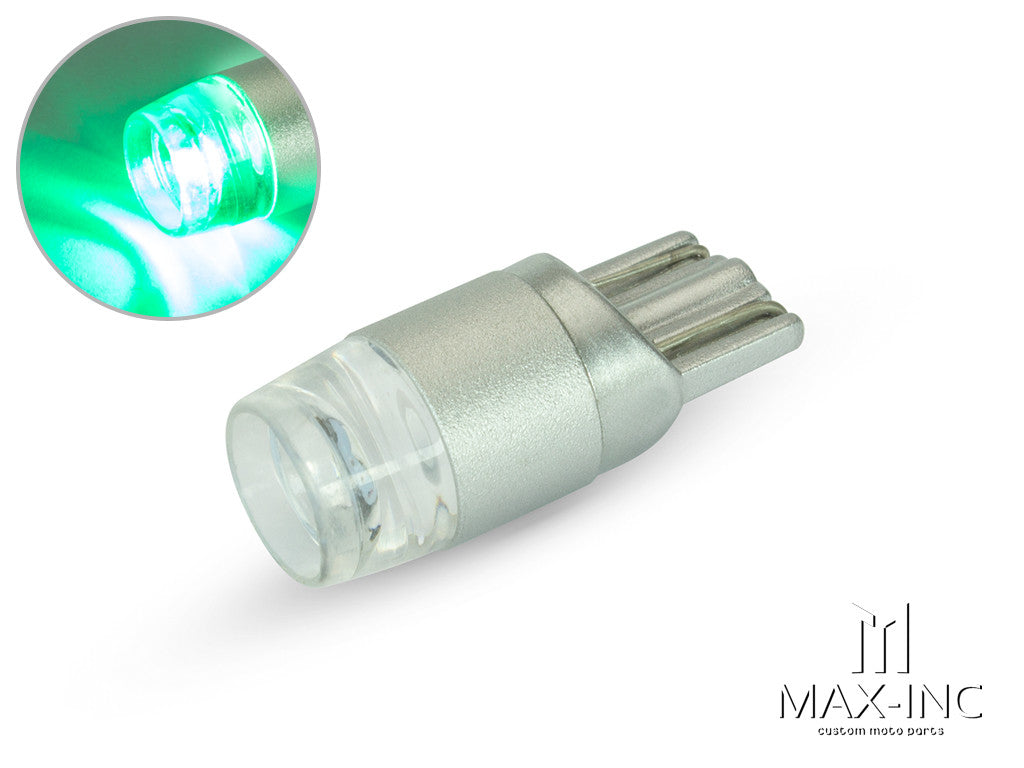 12v / T10 W5W LED Projector Bulb - Green