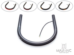 Universal Integrated LED Stop / Tail Light + Turn Signals 220mm Flat Steel Seat Hoop