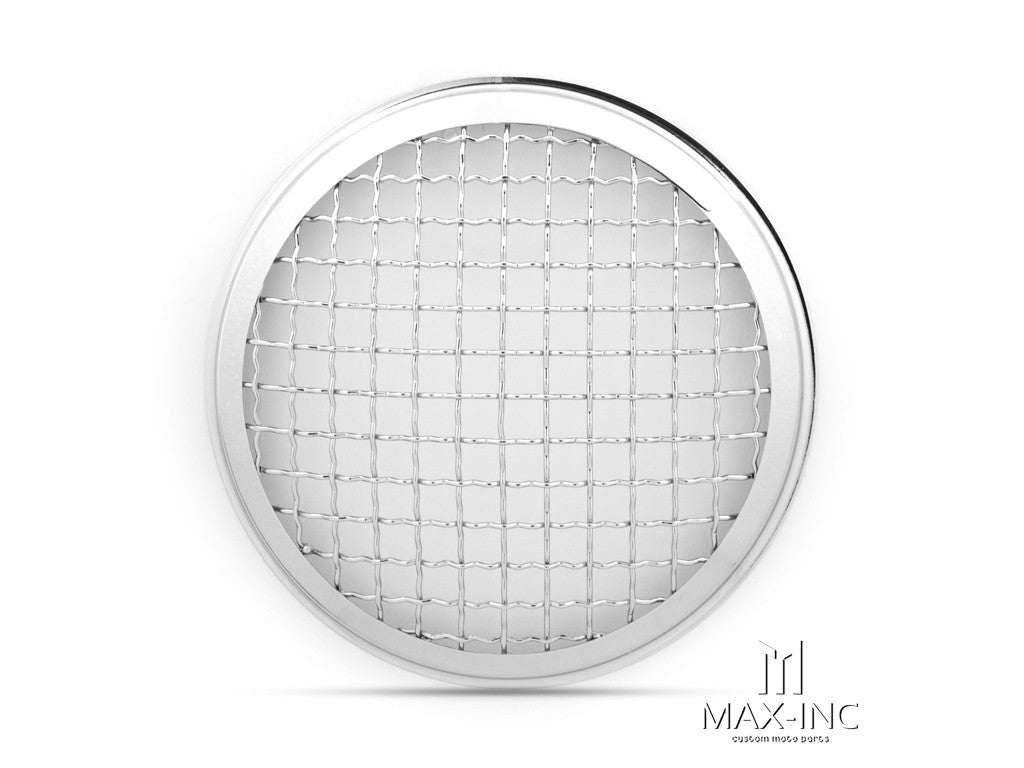 5.75" Chrome Mesh Grill Metal Headlight Cover