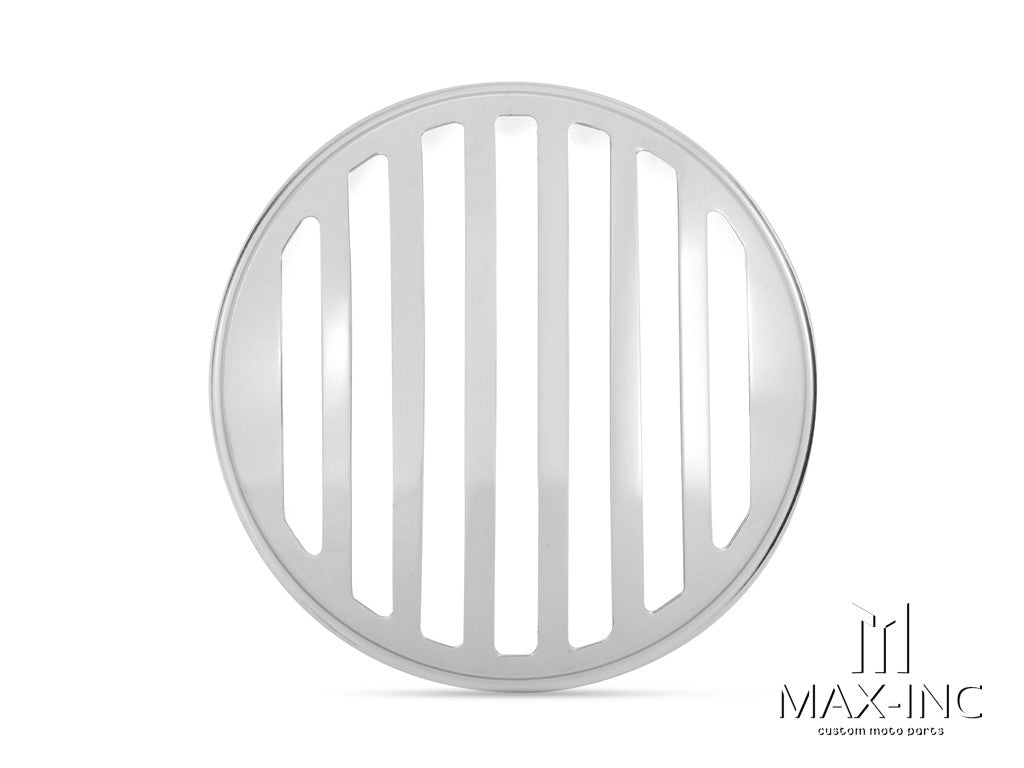 5.75" Chrome Prison Bar Grill Metal Headlight Cover