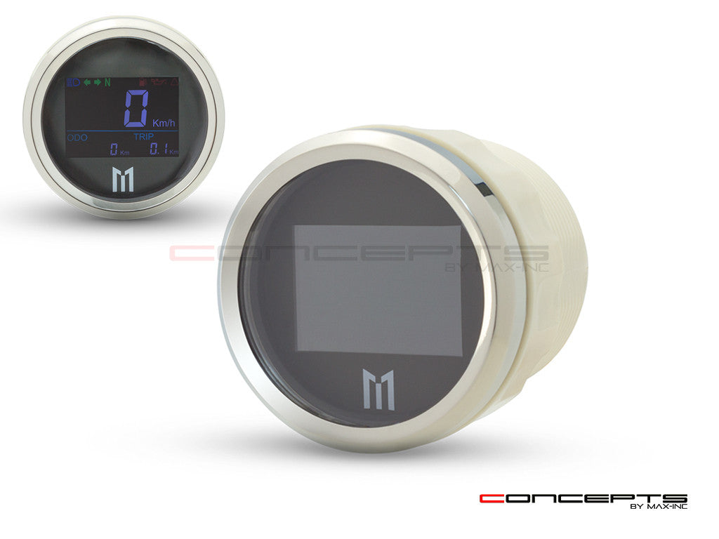 52mm GPS Speedometer with MPH/KPH Display, External Antenna, IP67 Waterproof, Universal for Motorcycles, ATVs, Boats