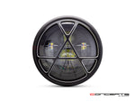 7.7" Matte Black + Contrast Multi Projector LED Headlight + Anarchy Grill Cover -Front